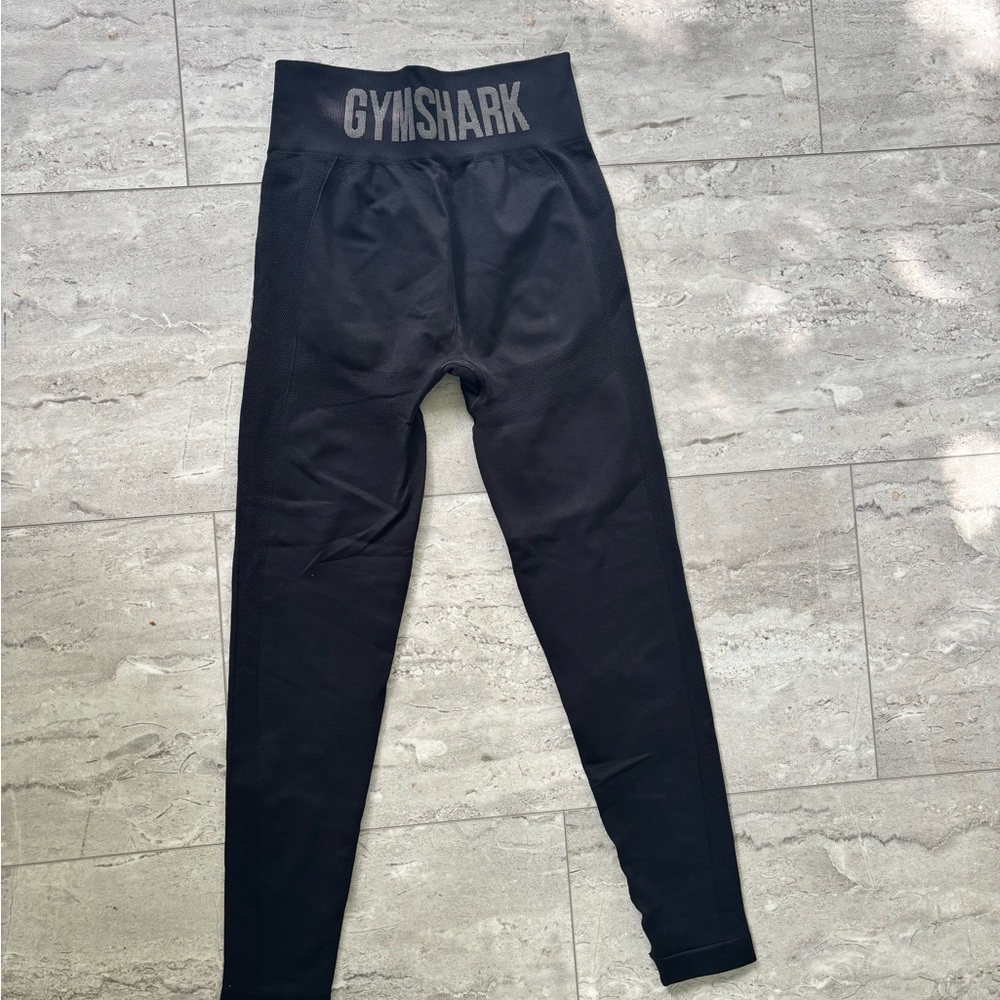 Gymshark Black Leggings Elastic Waistband Tapered Fit